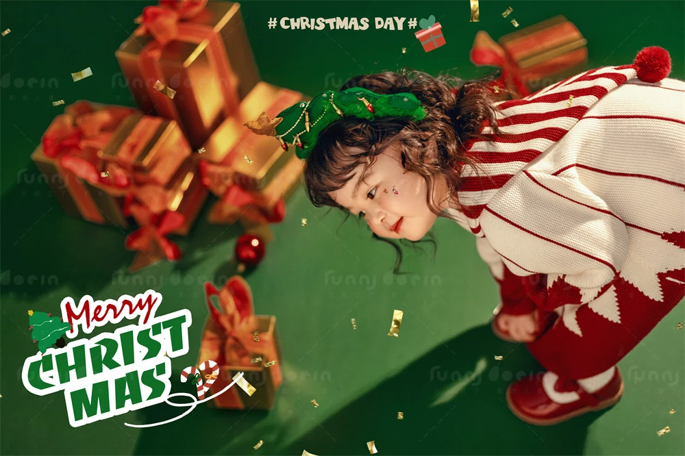 芳妮豆丁儿童摄影 圣诞红果果