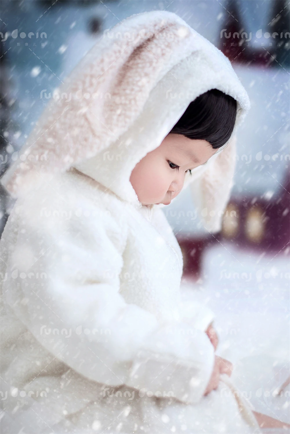 芳妮豆丁儿童摄影 雪国童话