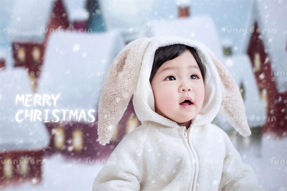 芳妮豆丁儿童摄影 雪国童话