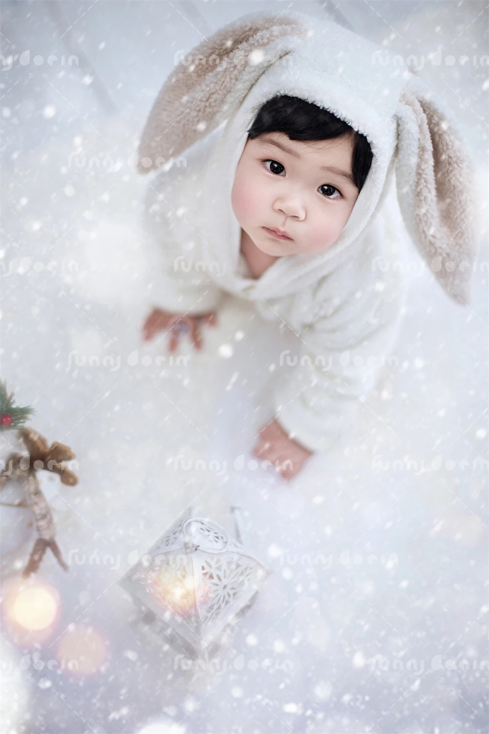 芳妮豆丁儿童摄影 雪国童话