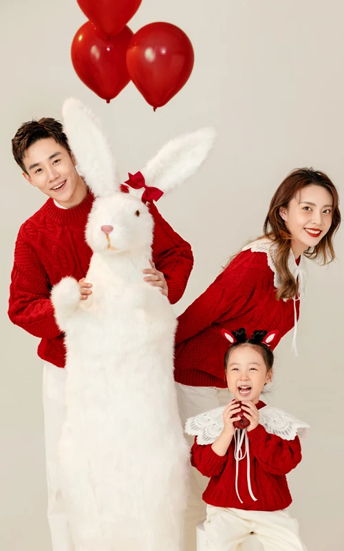 芳妮豆丁儿童摄影 萌兔家族