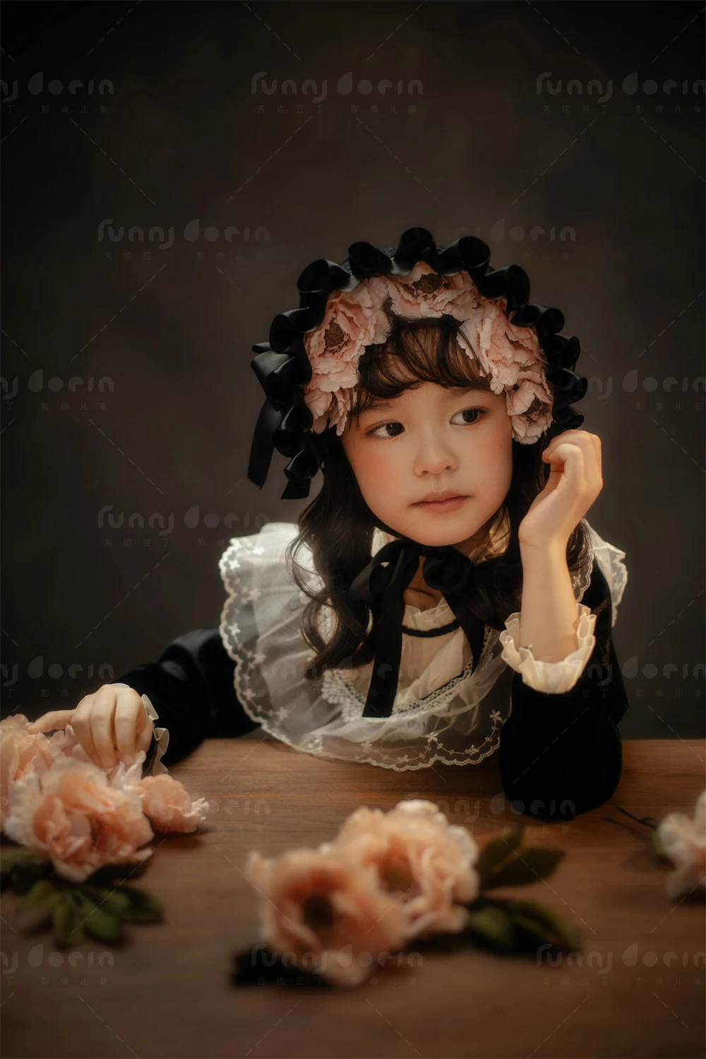 芳妮豆丁儿童摄影 克莉丝油画