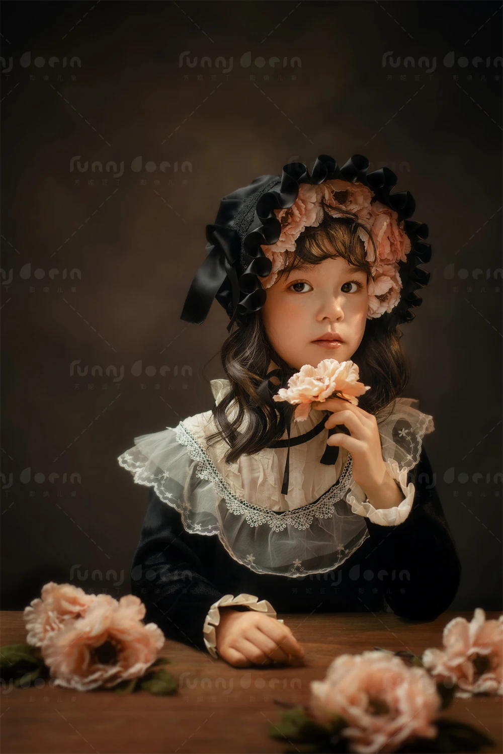 芳妮豆丁儿童摄影 克莉丝油画