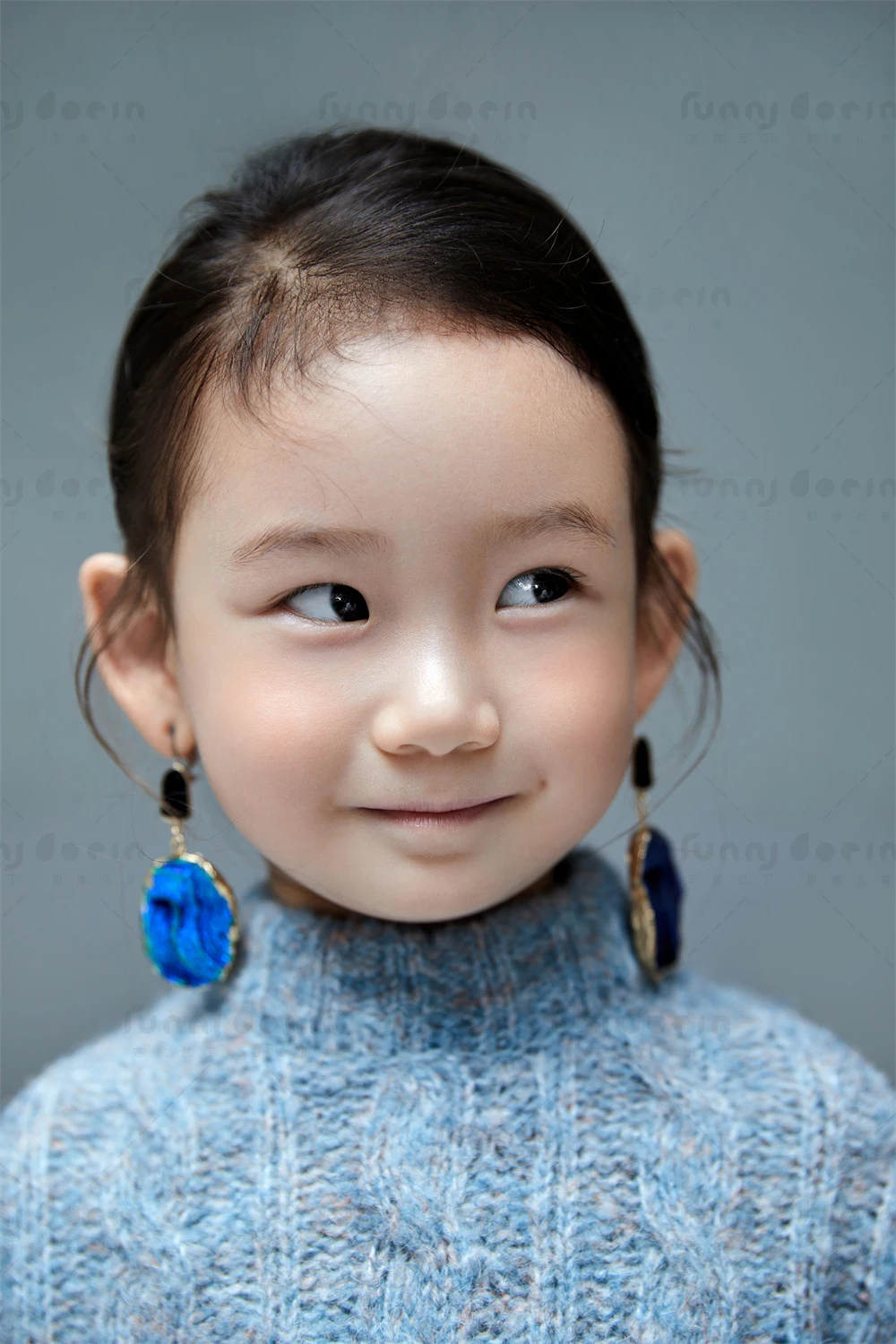 芳妮豆丁儿童摄影 蓝色幻想