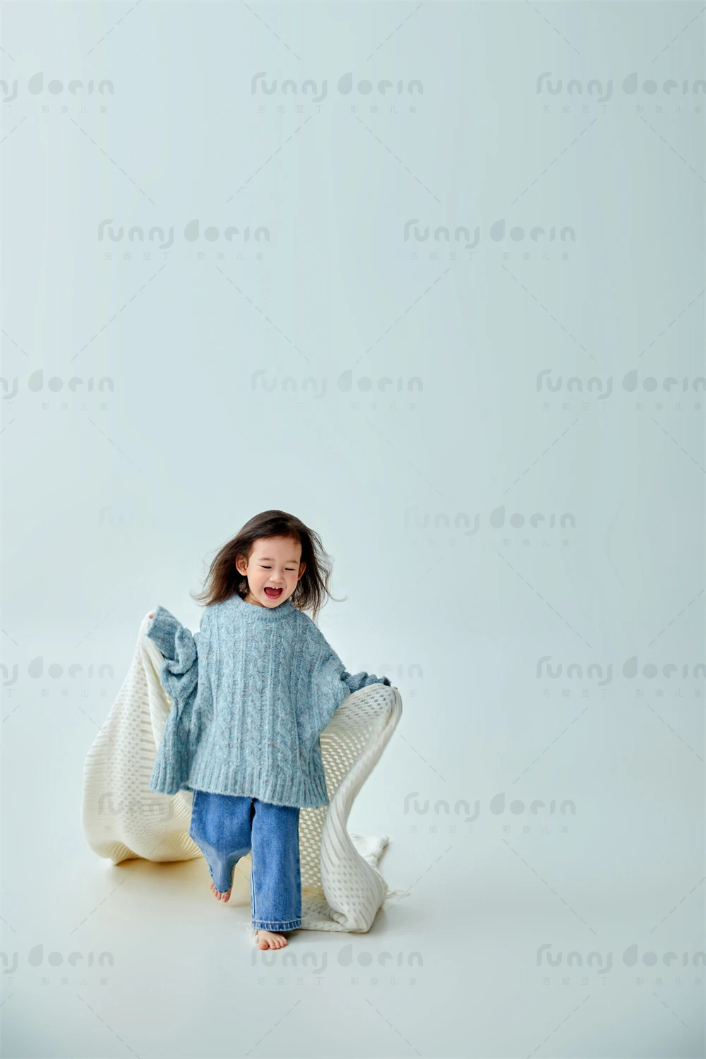 芳妮豆丁儿童摄影 蓝色幻想
