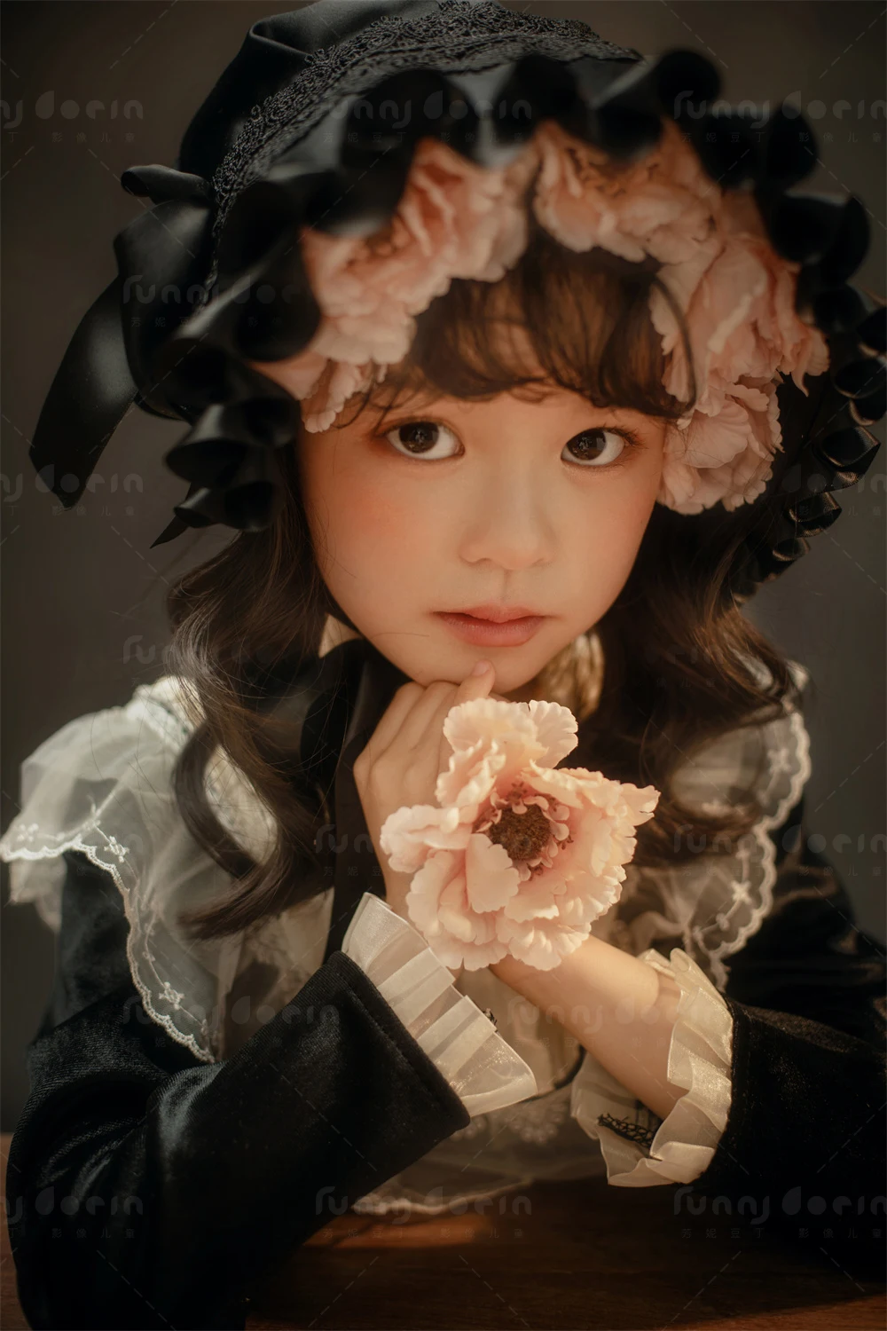 芳妮豆丁儿童摄影 克莉丝油画