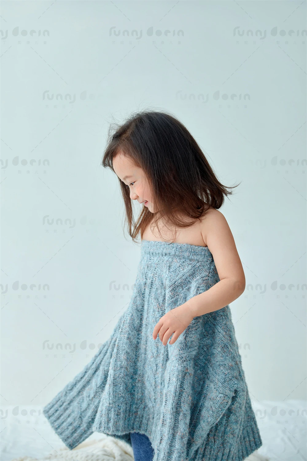 芳妮豆丁儿童摄影 蓝色幻想