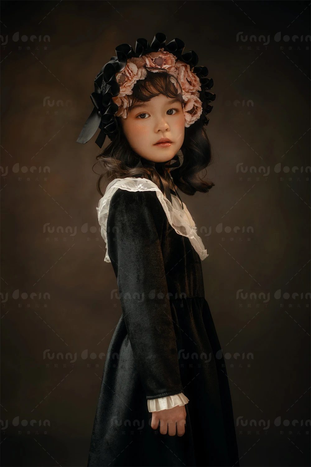 芳妮豆丁儿童摄影 克莉丝油画