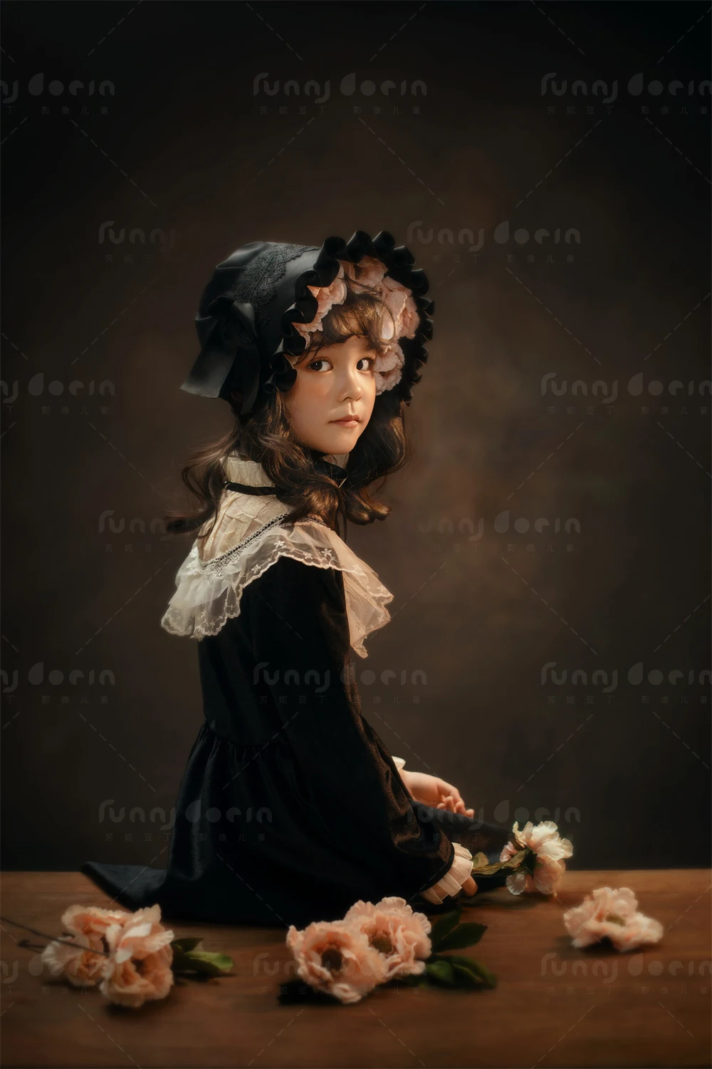 芳妮豆丁儿童摄影 克莉丝油画