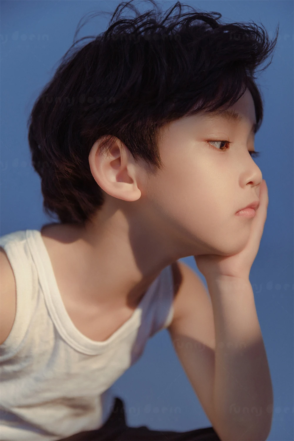 芳妮豆丁儿童摄影 气质蓝调