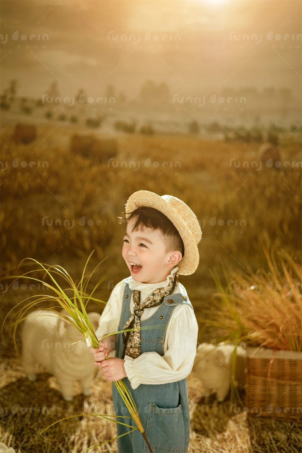 芳妮豆丁儿童摄影 几缕麦香