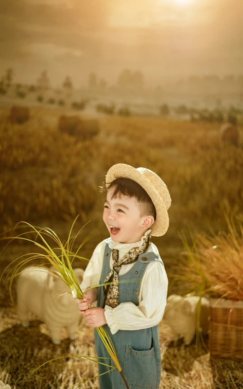 芳妮豆丁儿童摄影 几缕麦香
