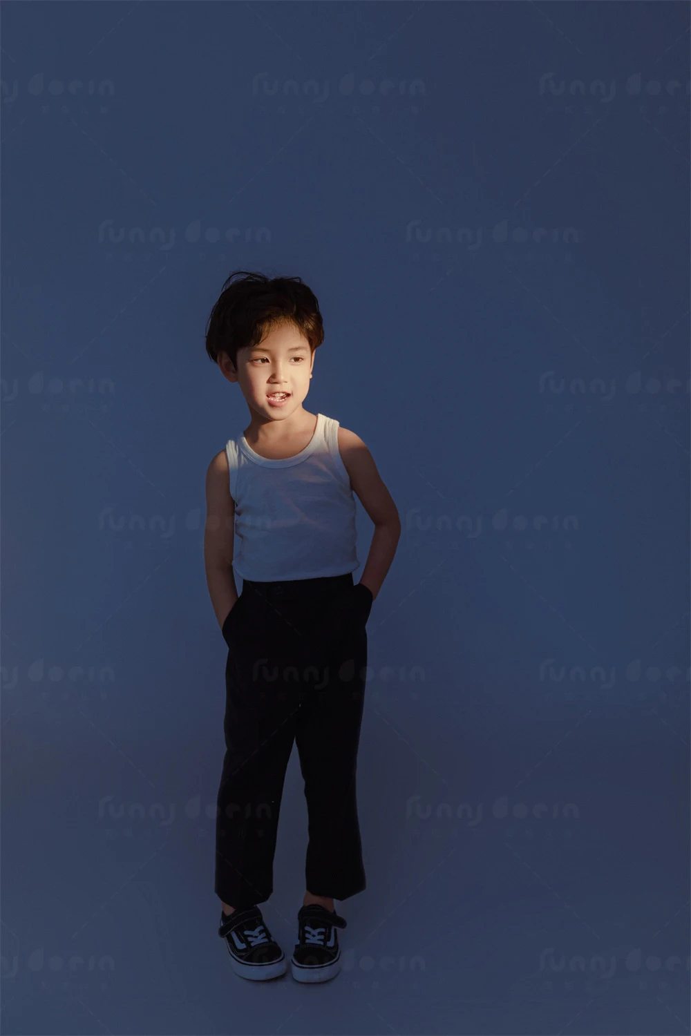 芳妮豆丁儿童摄影 气质蓝调