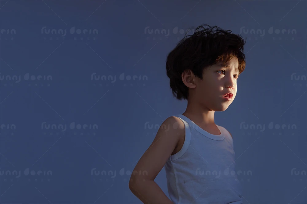 芳妮豆丁儿童摄影 气质蓝调