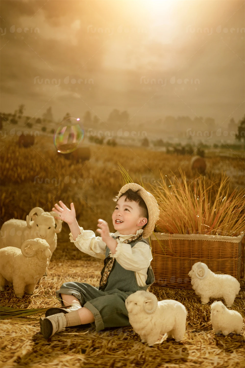 芳妮豆丁儿童摄影 几缕麦香