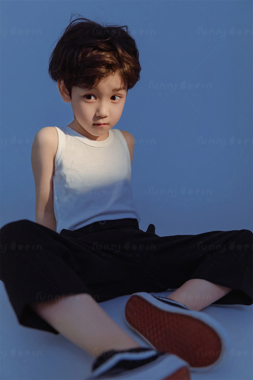 芳妮豆丁儿童摄影 气质蓝调
