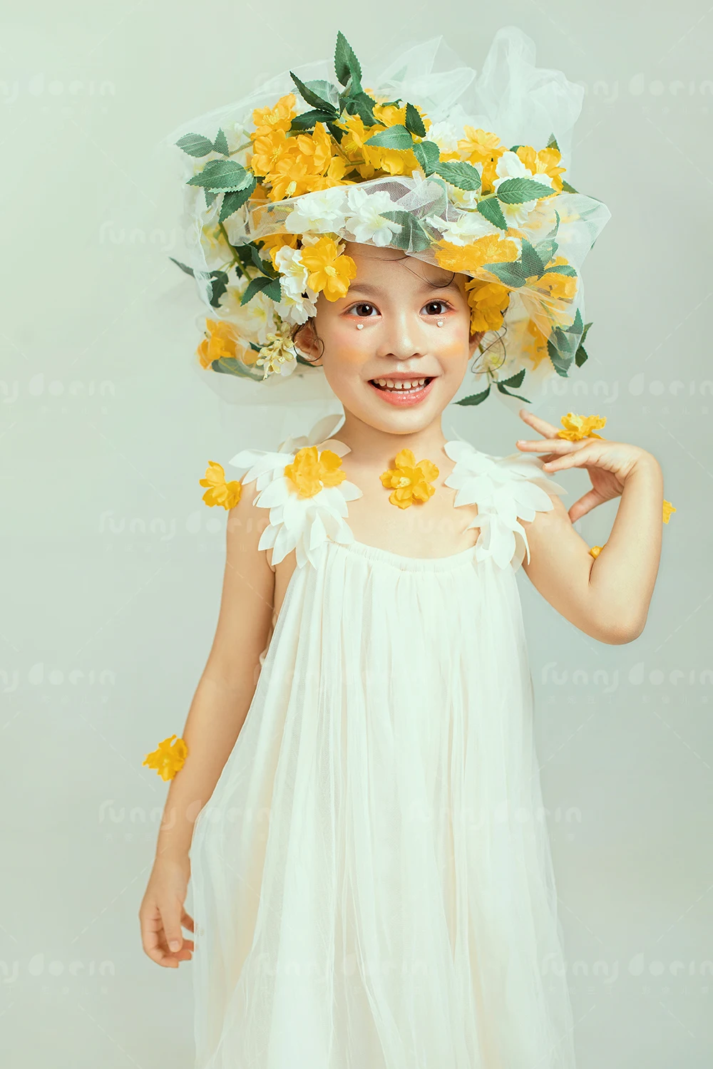 芳妮豆丁儿童摄影 花笺精灵