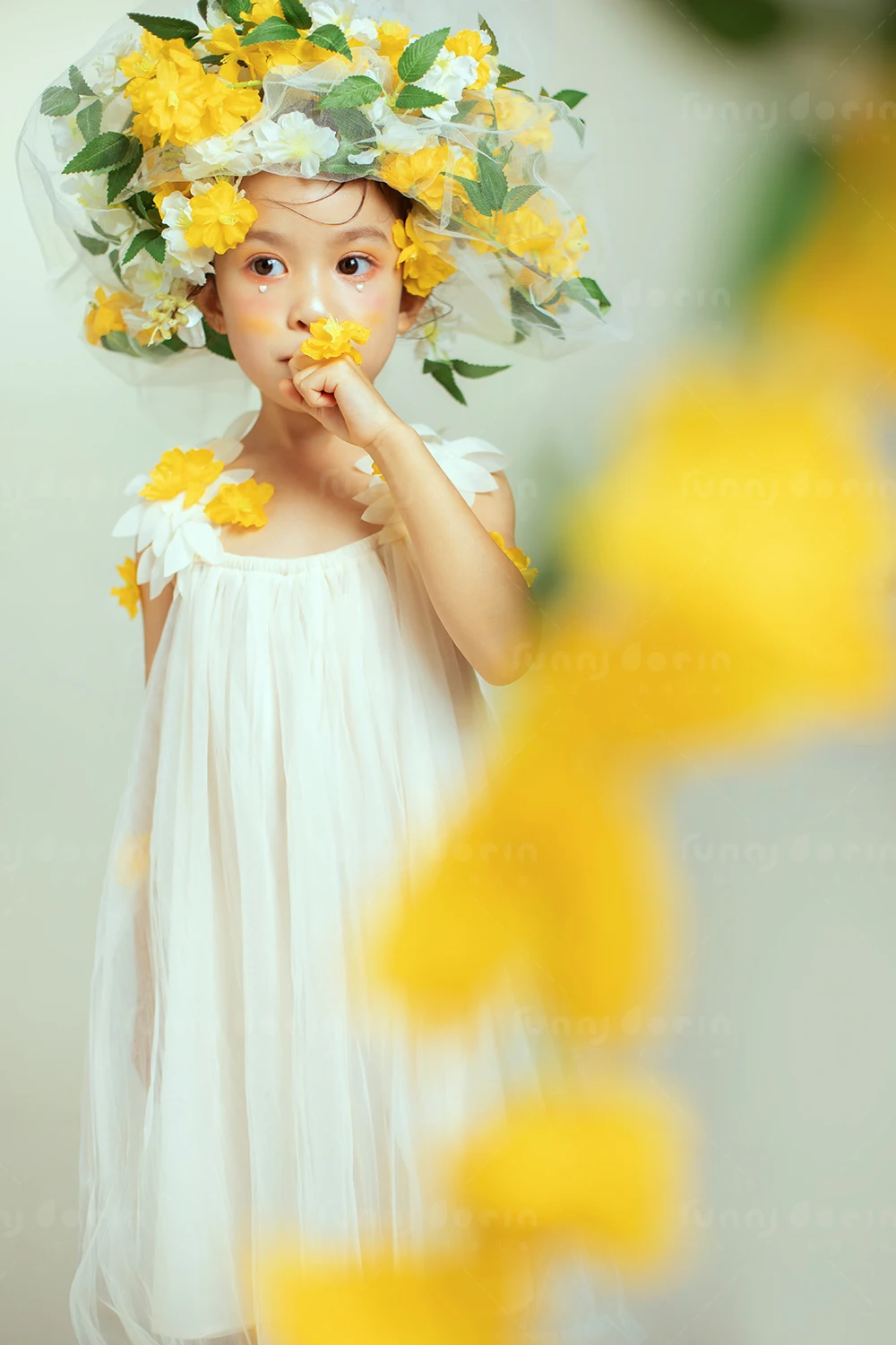 芳妮豆丁儿童摄影 花笺精灵