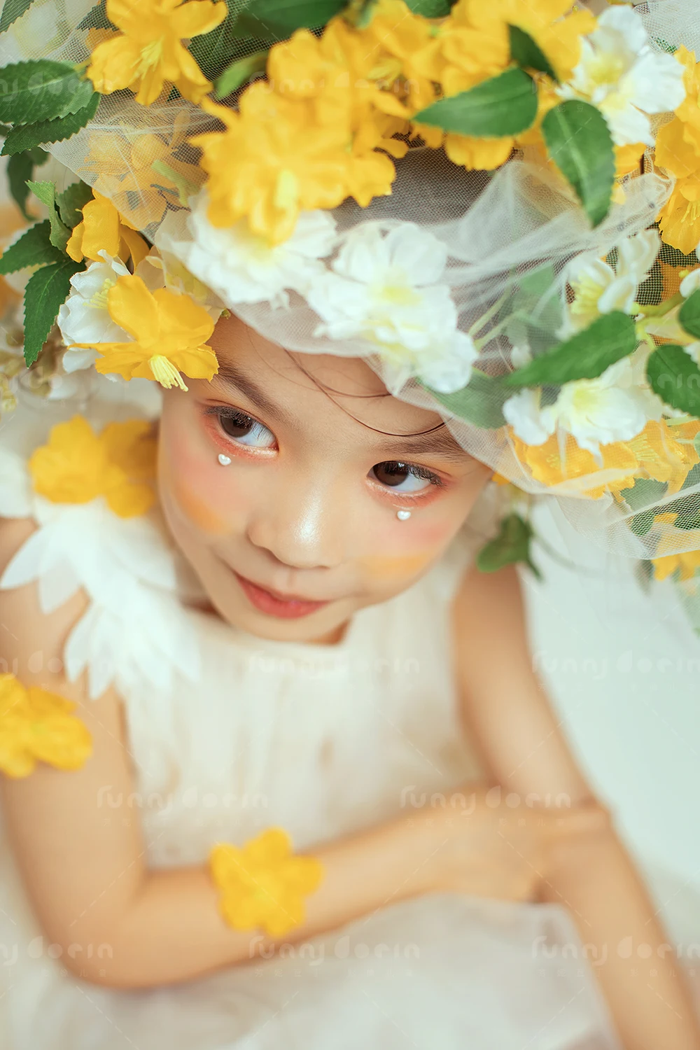 芳妮豆丁儿童摄影 花笺精灵