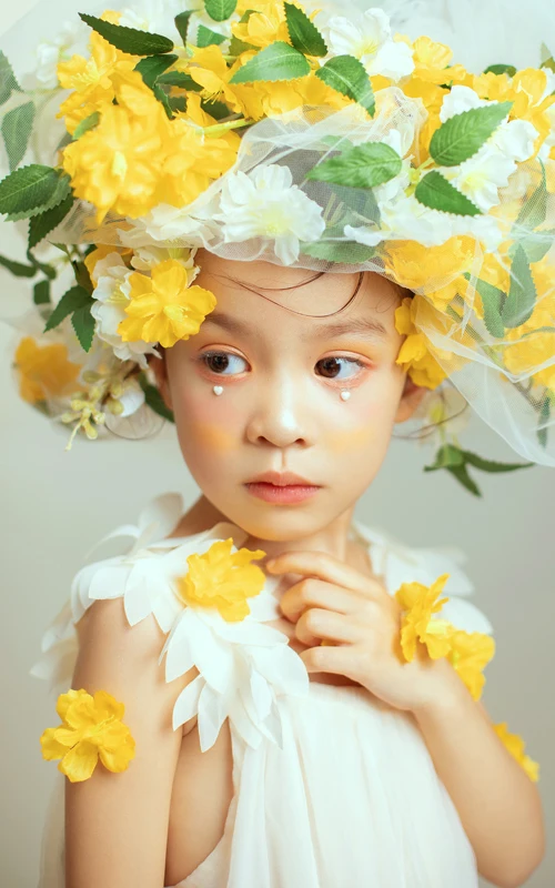芳妮豆丁儿童摄影 花笺精灵