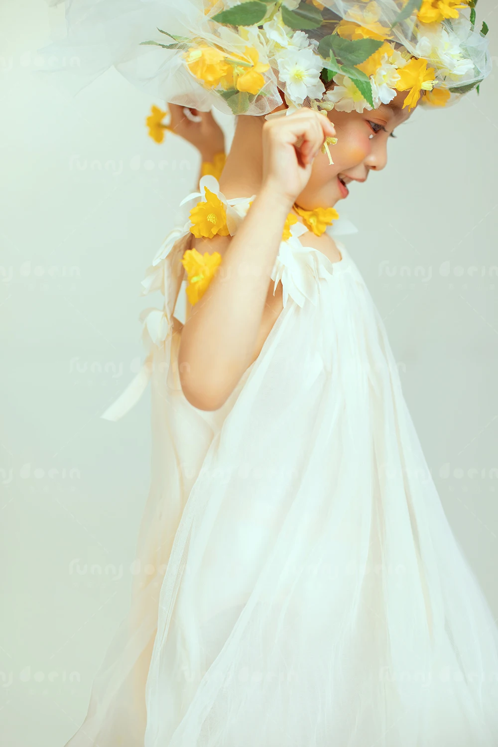 芳妮豆丁儿童摄影 花笺精灵