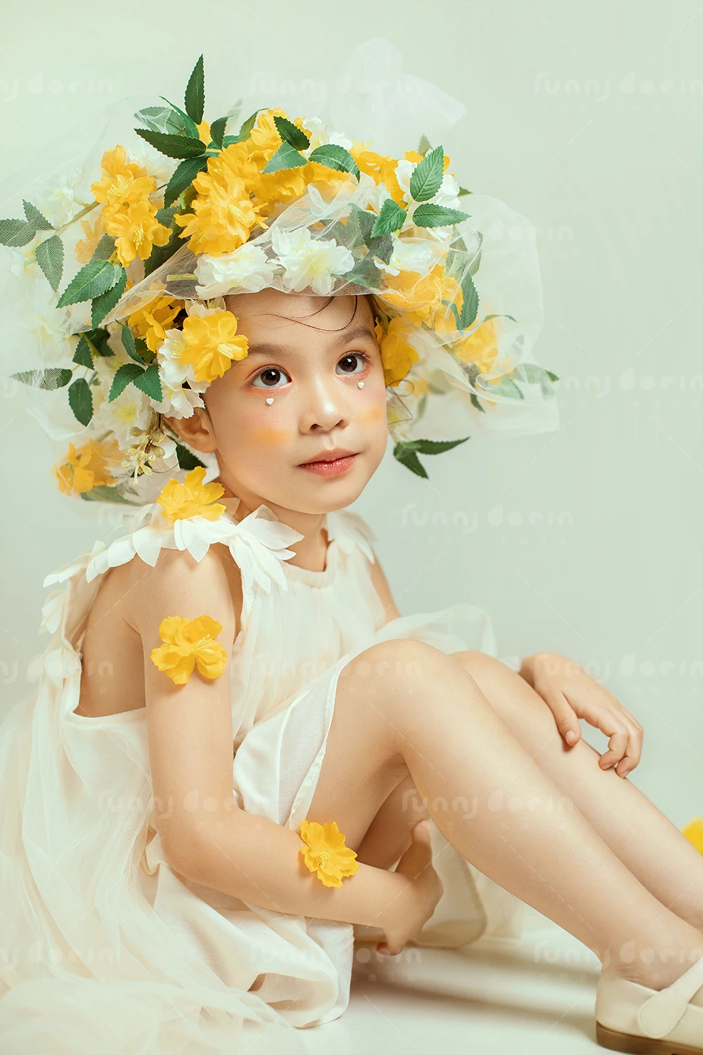 芳妮豆丁儿童摄影 花笺精灵