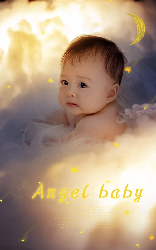 芳妮豆丁儿童摄影 云中のAngel