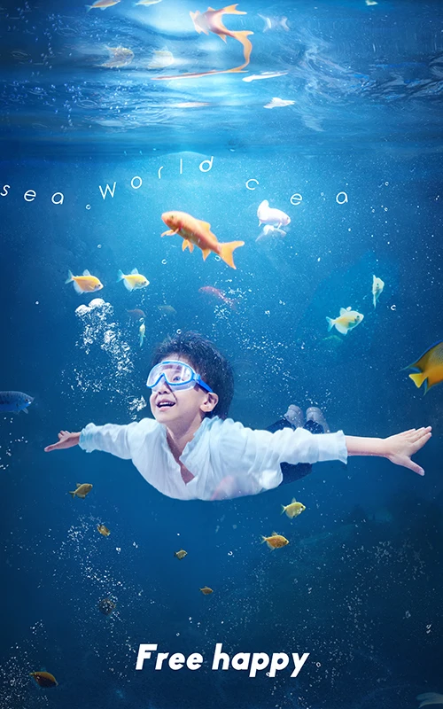 芳妮豆丁儿童摄影 蓝色星球