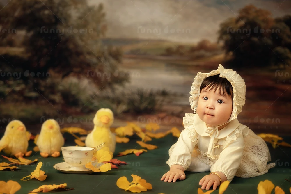 芳妮豆丁儿童摄影 拾光油画