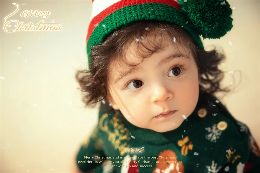 芳妮豆丁儿童摄影 雪夜漫歌