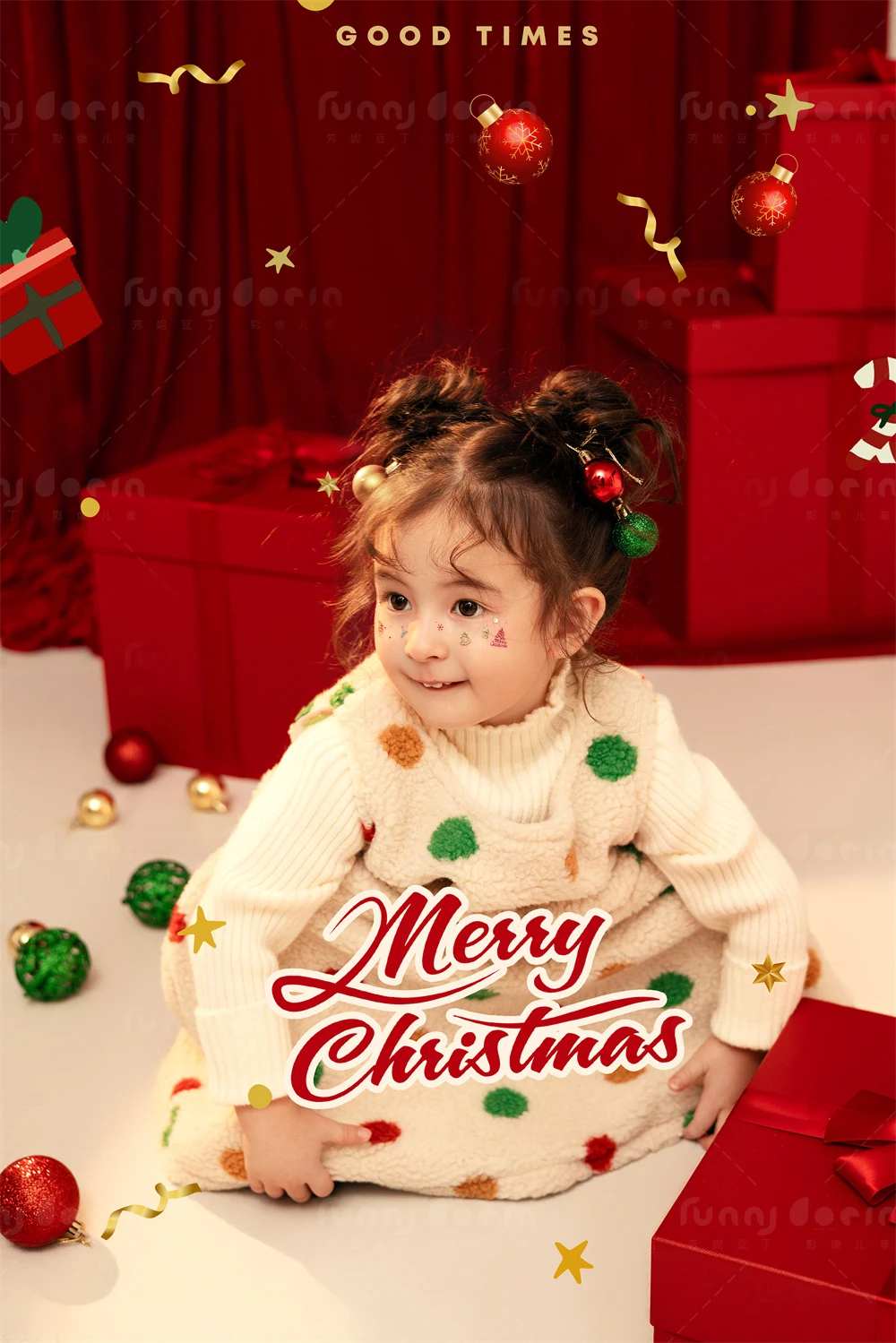 芳妮豆丁儿童摄影 圣诞颂
