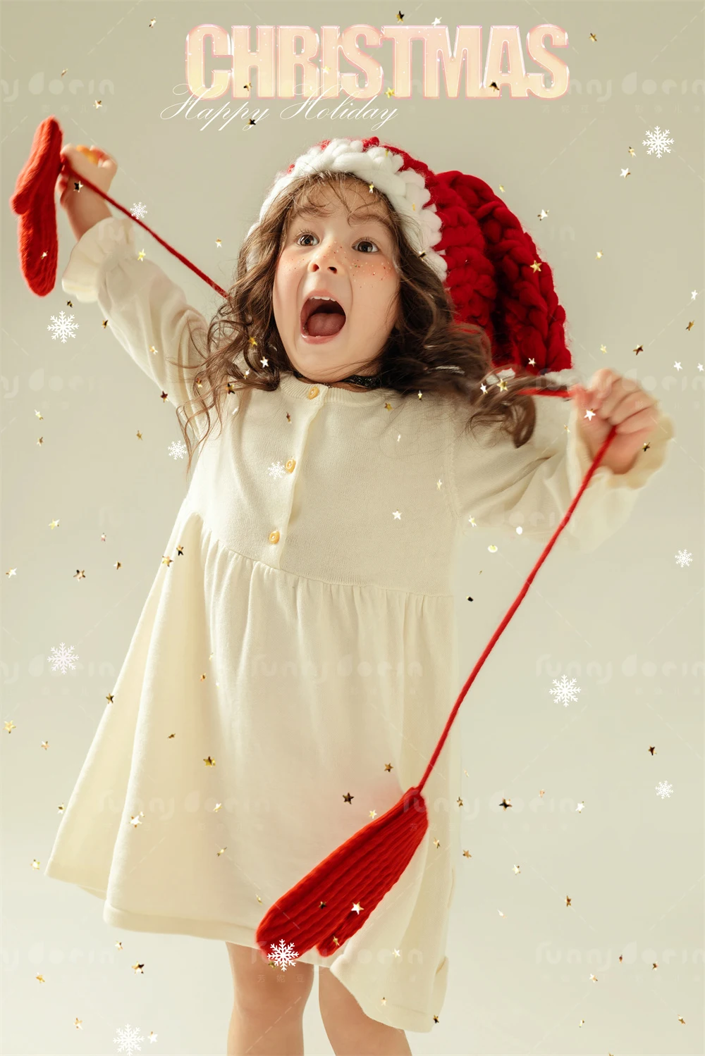 芳妮豆丁儿童摄影 冬雪晚绒