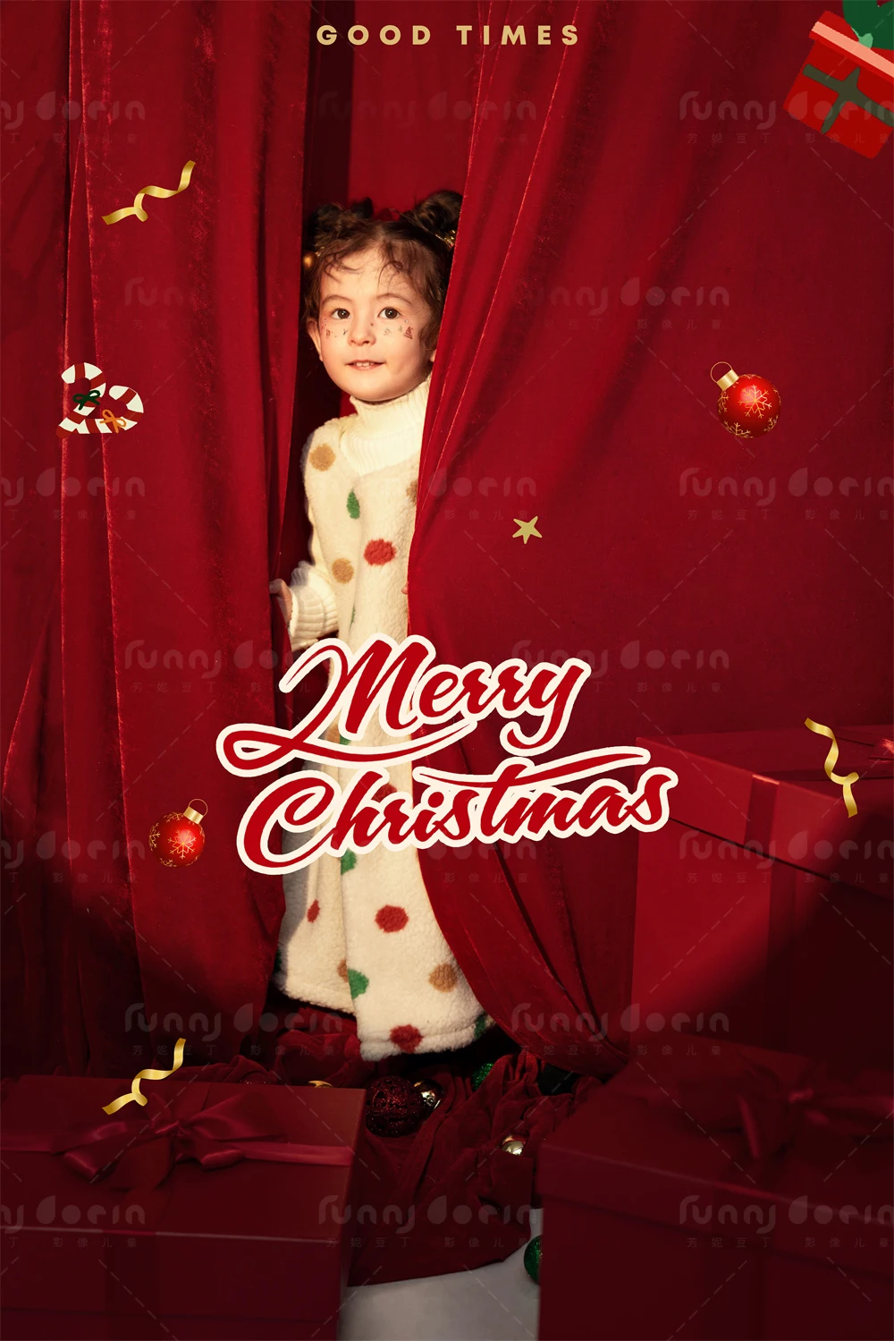 芳妮豆丁儿童摄影 圣诞颂