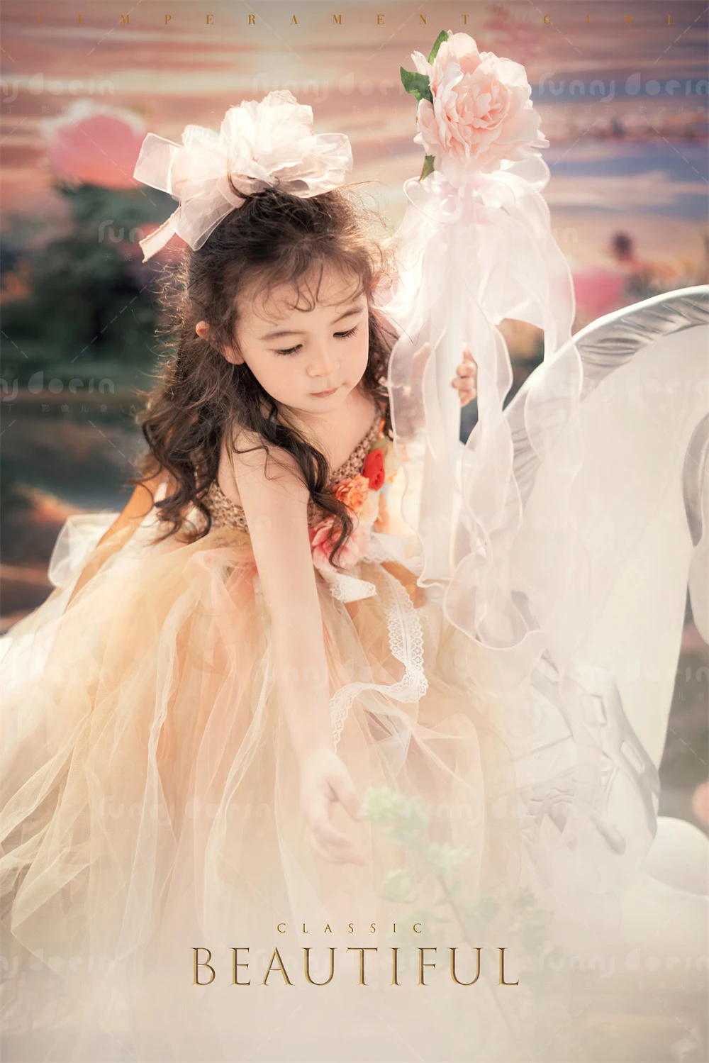 芳妮豆丁儿童摄影 梦马公主