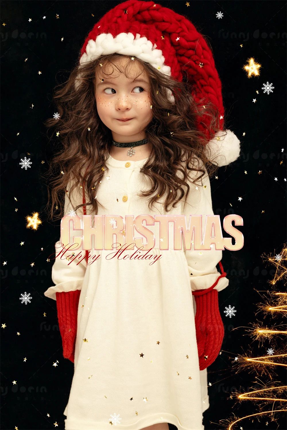 芳妮豆丁儿童摄影 冬雪晚绒