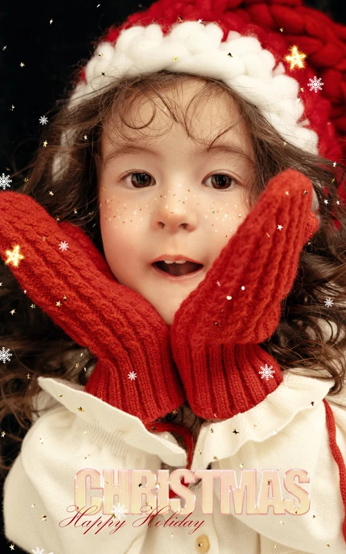 芳妮豆丁儿童摄影 冬雪晚绒