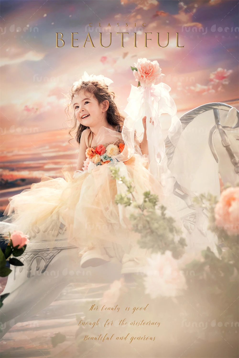 芳妮豆丁儿童摄影 梦马公主