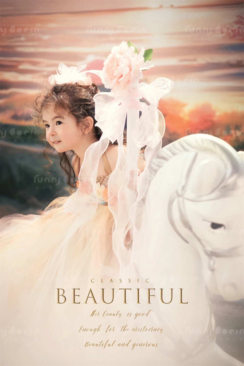 芳妮豆丁儿童摄影 梦马公主