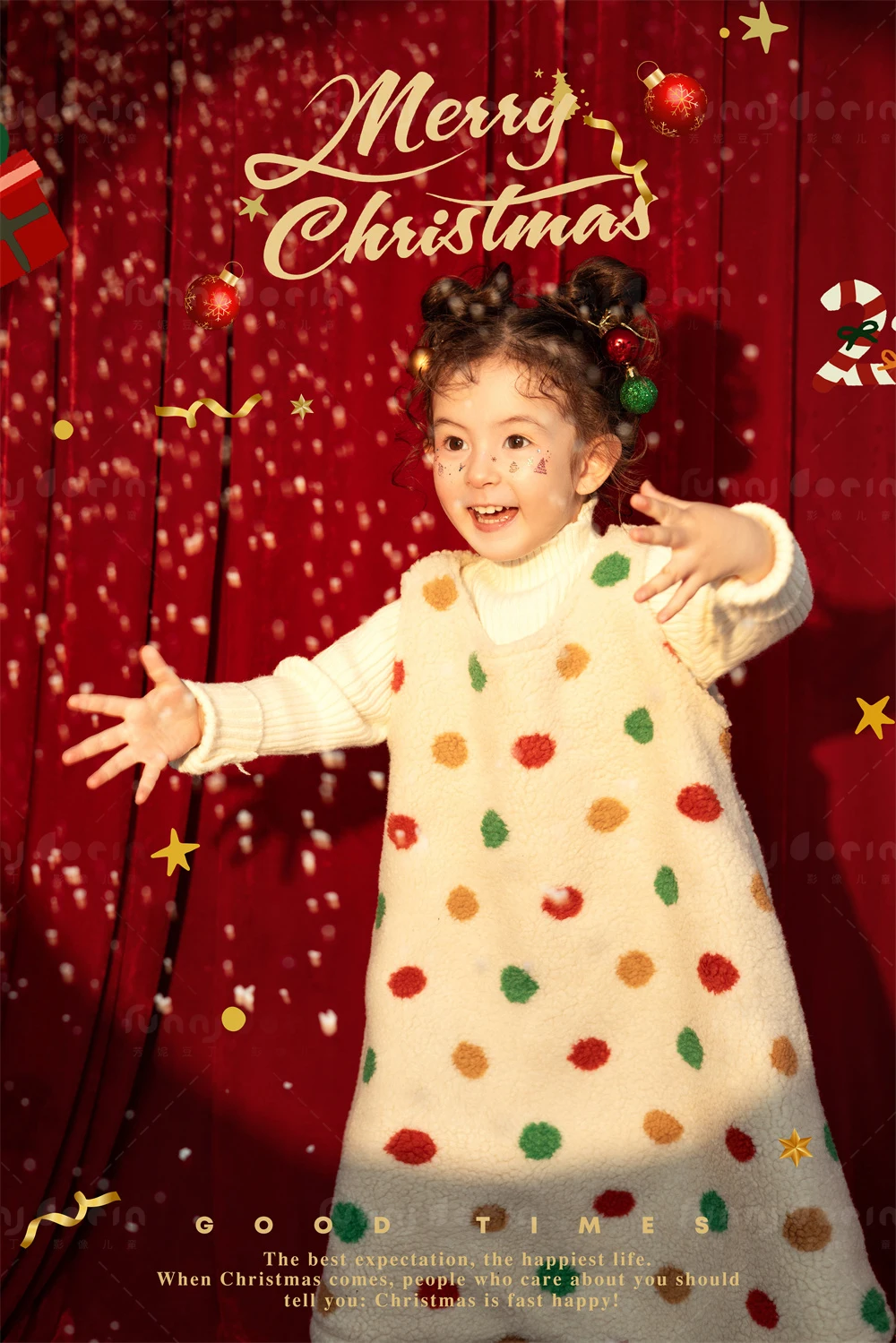 芳妮豆丁儿童摄影 圣诞颂