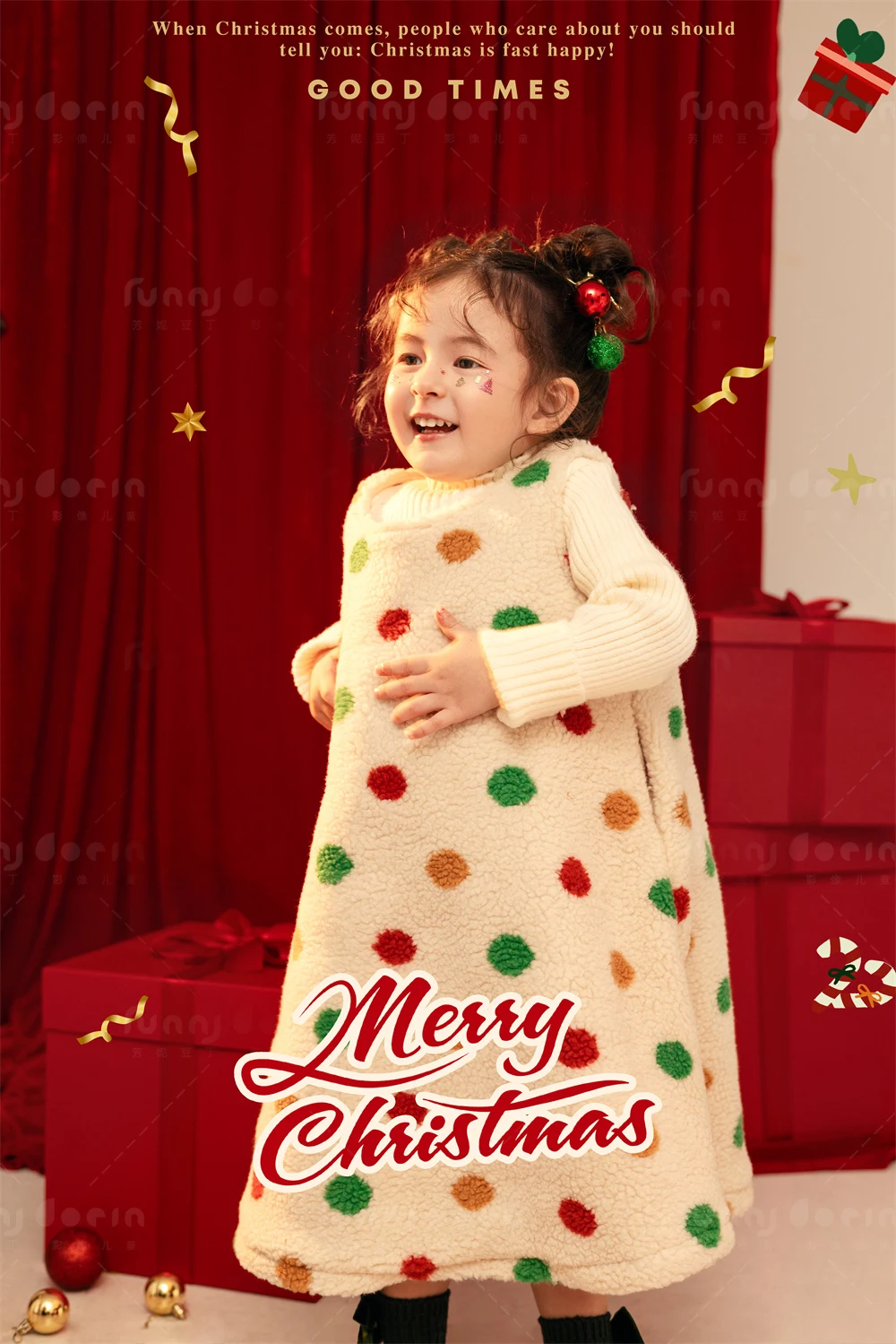 芳妮豆丁儿童摄影 圣诞颂