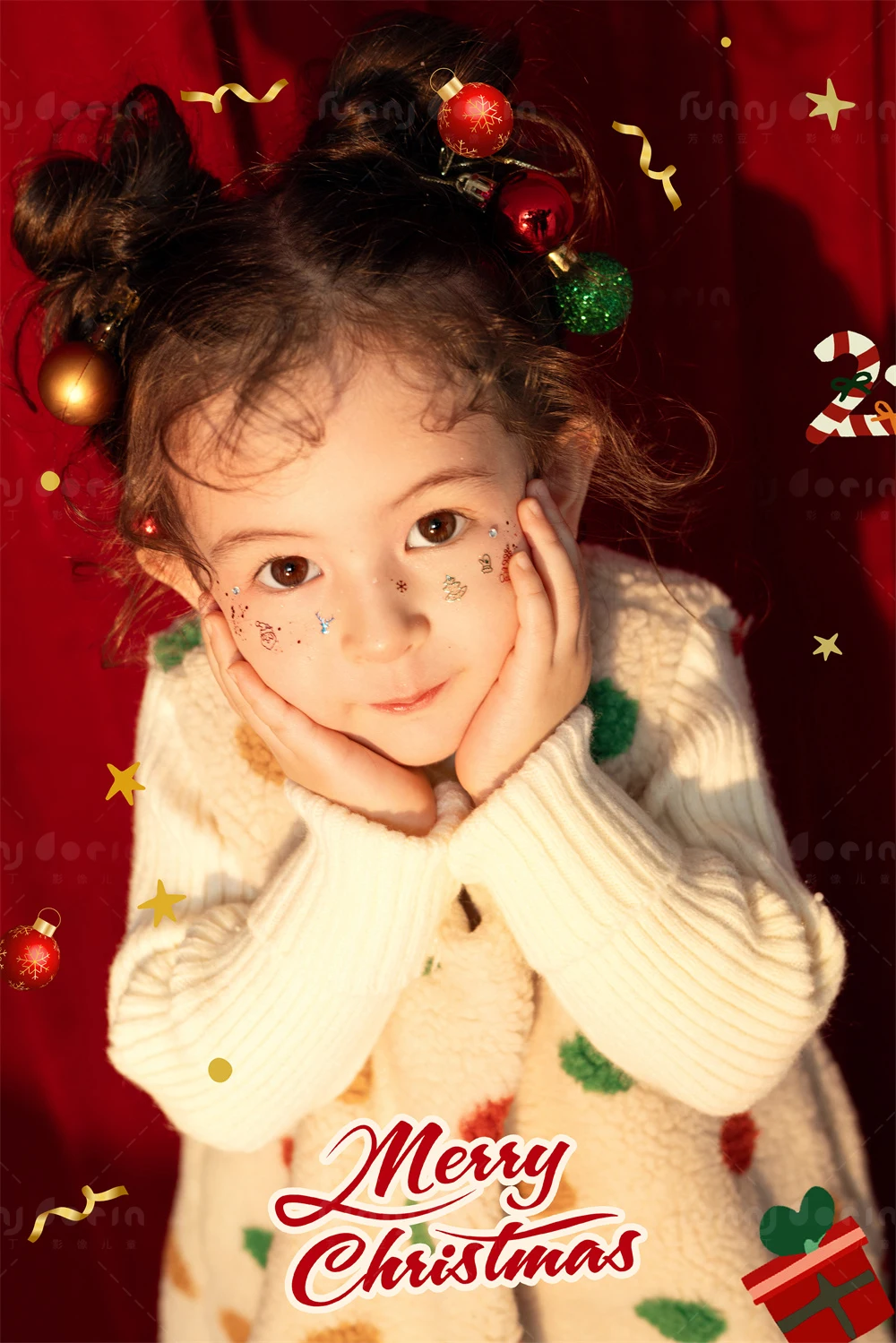 芳妮豆丁儿童摄影 圣诞颂
