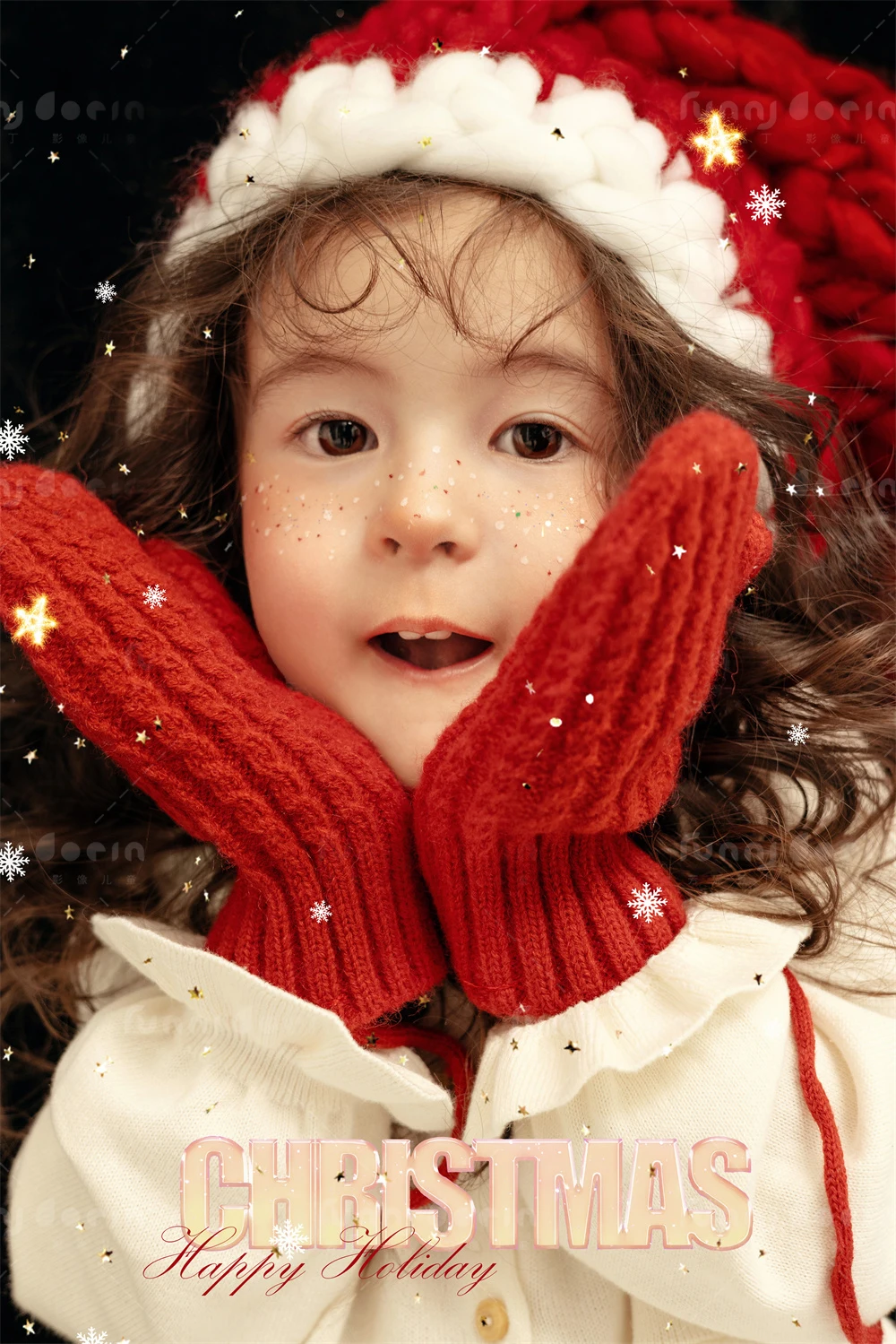 芳妮豆丁儿童摄影 冬雪晚绒