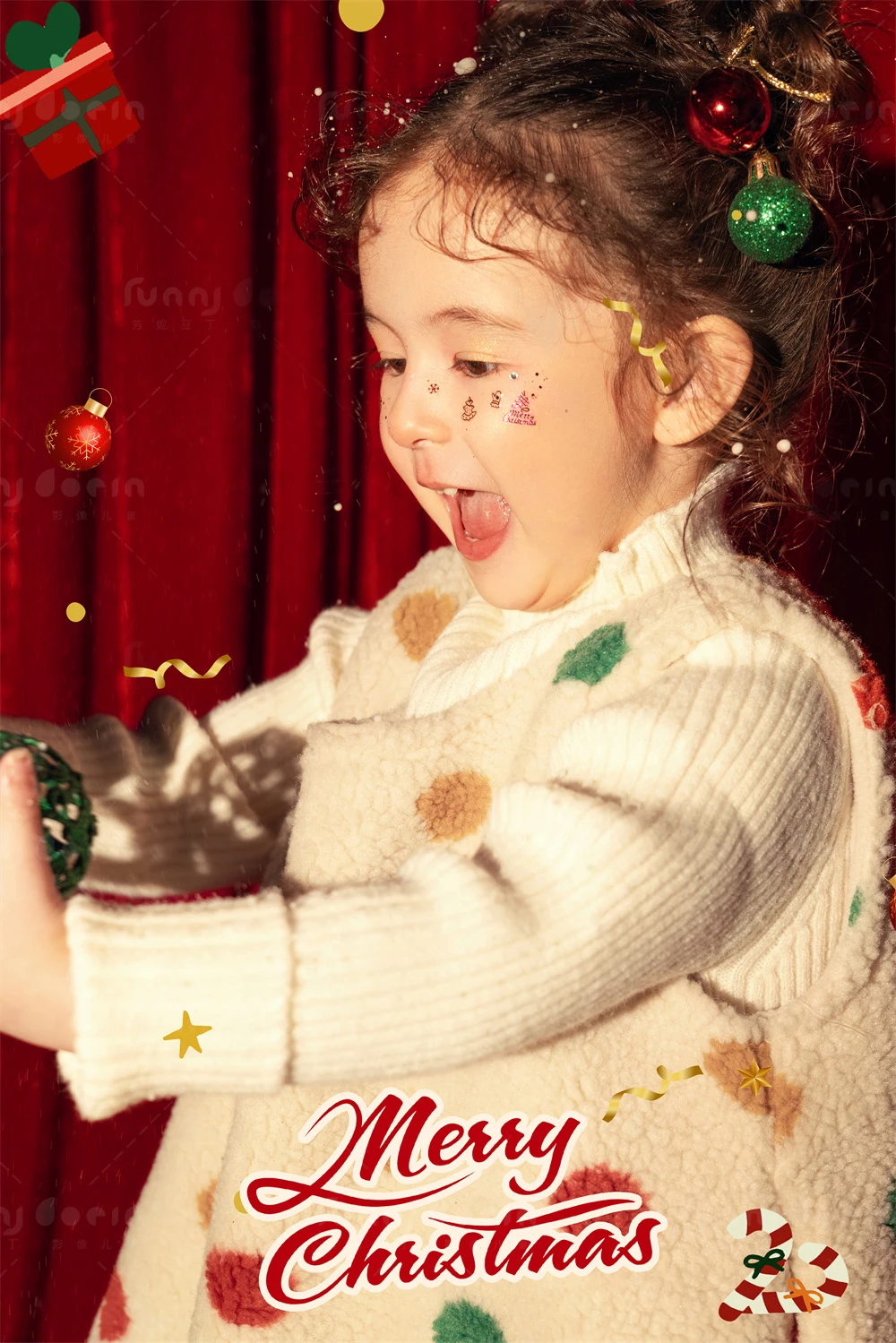 芳妮豆丁儿童摄影 圣诞颂