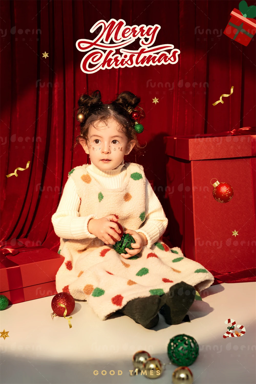 芳妮豆丁儿童摄影 圣诞颂