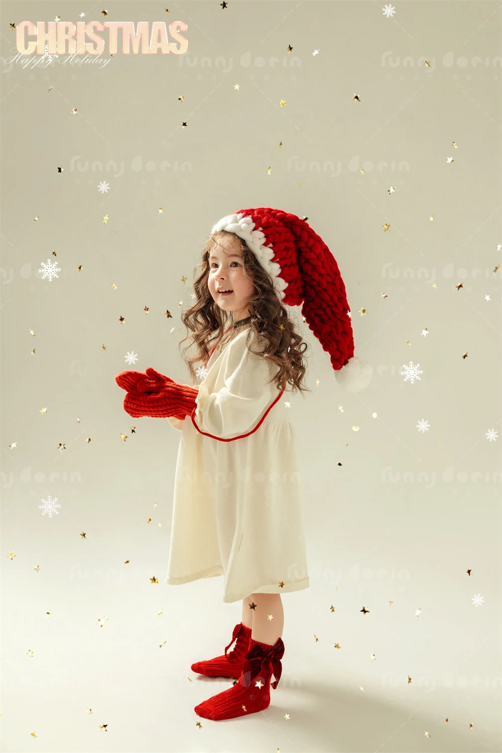 芳妮豆丁儿童摄影 冬雪晚绒