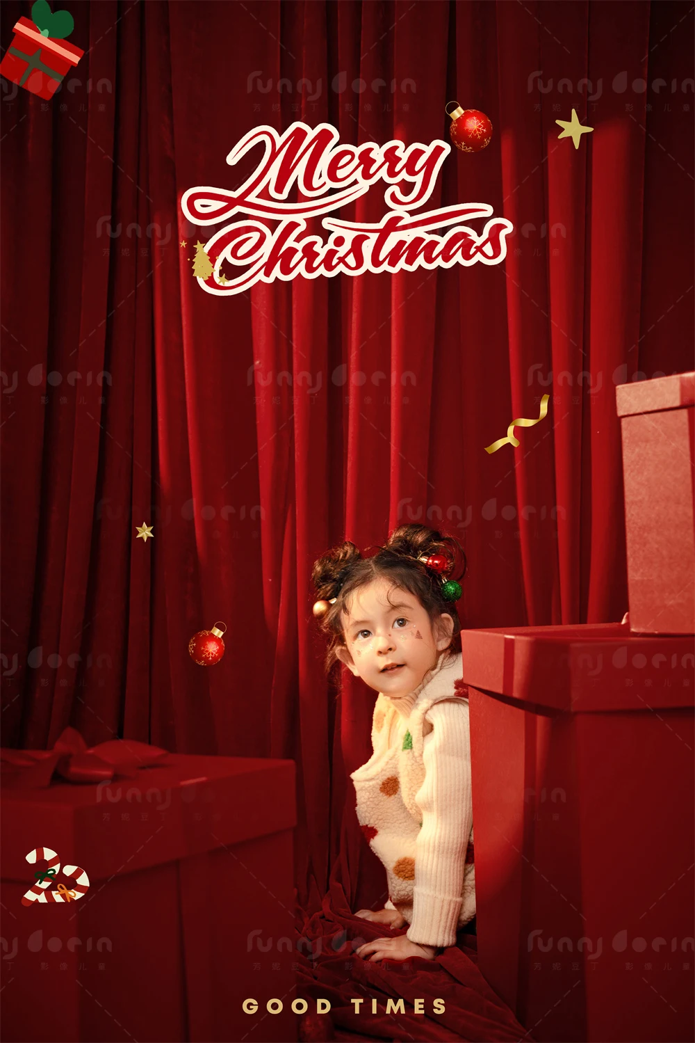 芳妮豆丁儿童摄影 圣诞颂