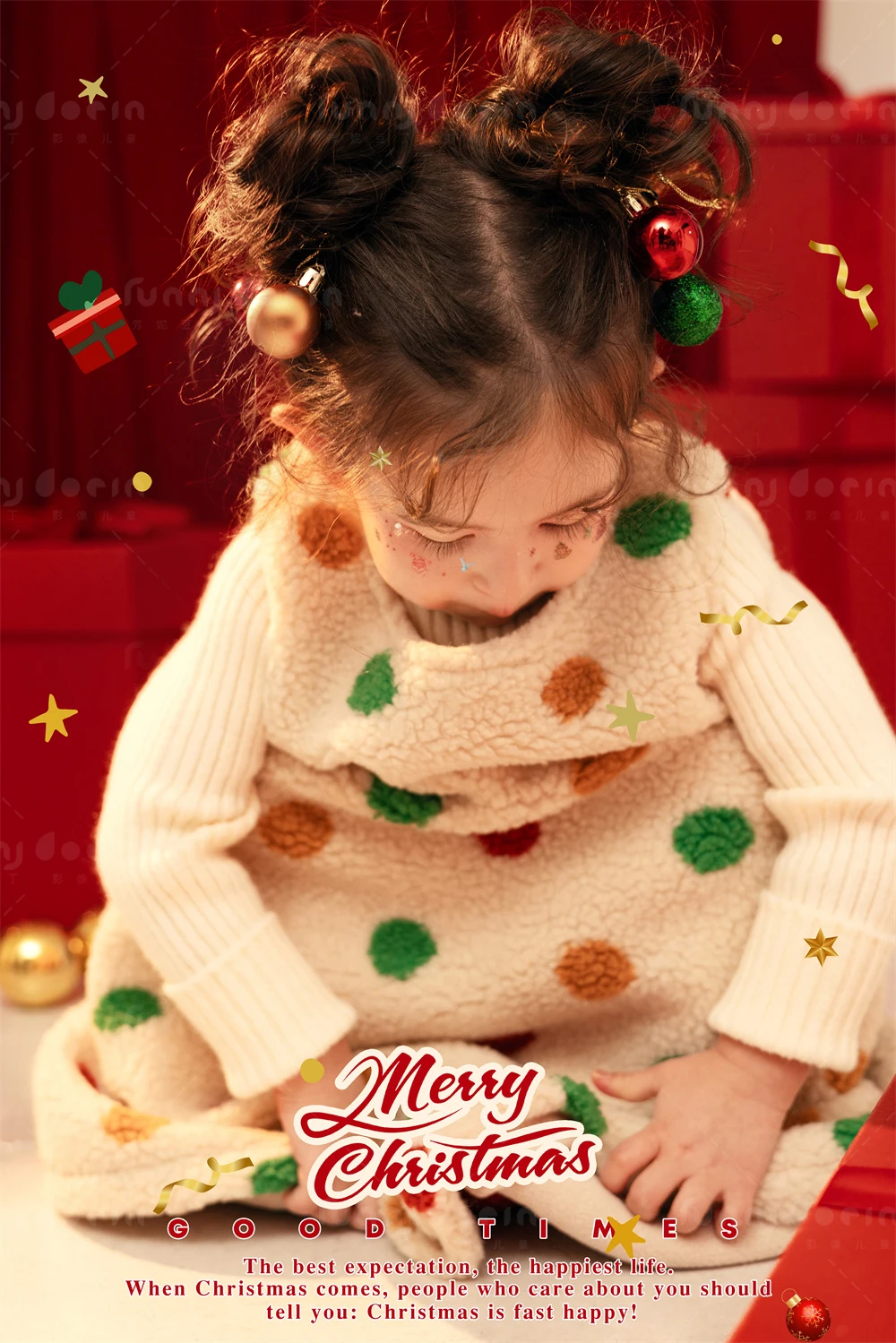 芳妮豆丁儿童摄影 圣诞颂