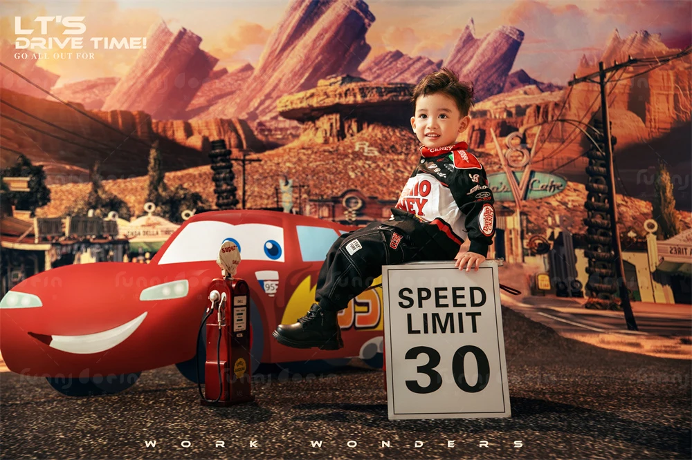 芳妮豆丁儿童摄影 赛车总动员