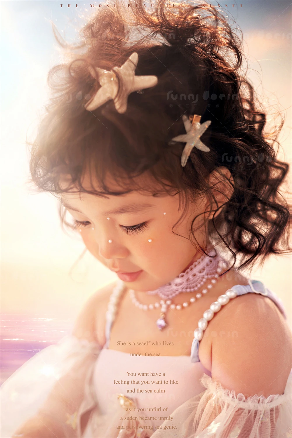 芳妮豆丁儿童摄影 扇贝公主