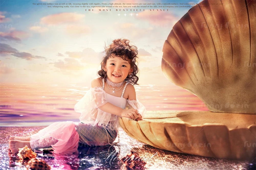 芳妮豆丁儿童摄影 扇贝公主